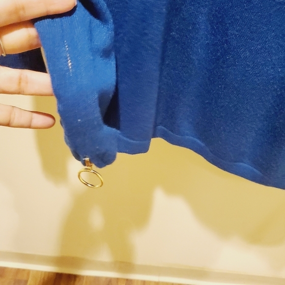 Joan Vass New York women's blue sweater size S - Picture 6 of 8